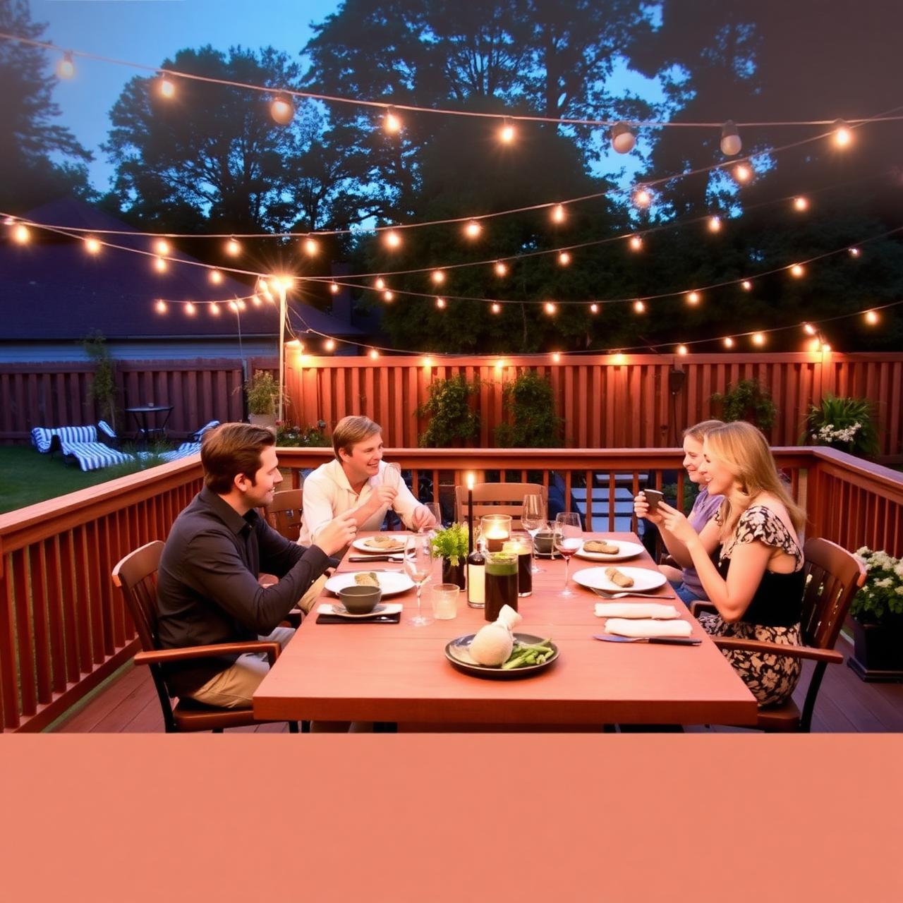 Outdoor living, evening